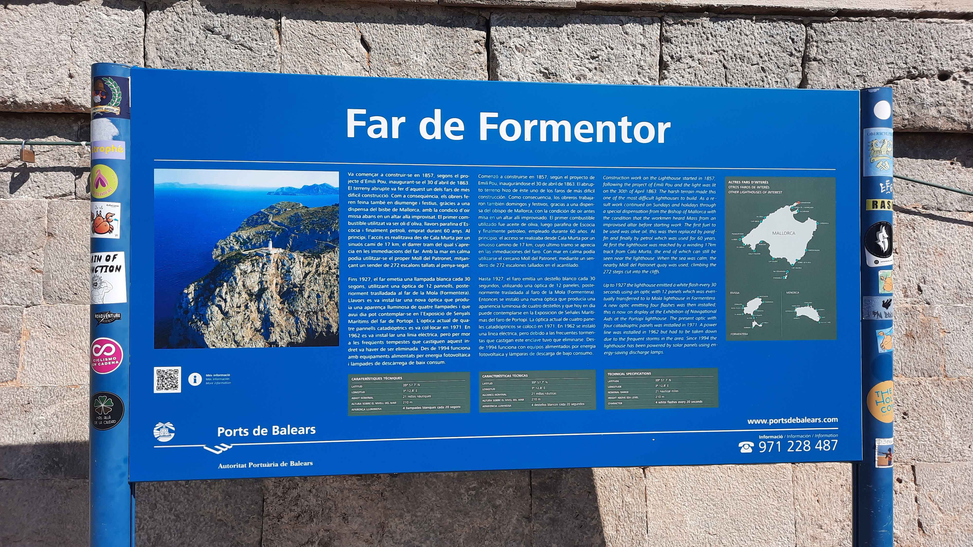 Panneau phare Formentor
